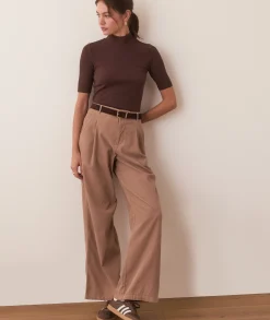 Lexi Rib Mock Neck Top