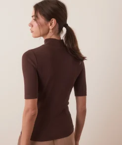 Lexi Rib Mock Neck Top