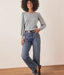 Lexi Rib Puff Sleeve Top