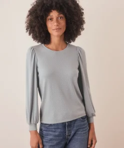 Lexi Rib Puff Sleeve Top