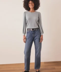 Lexi Rib Puff Sleeve Top