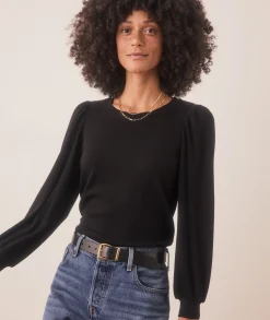 Lexi Rib Puff Sleeve Top
