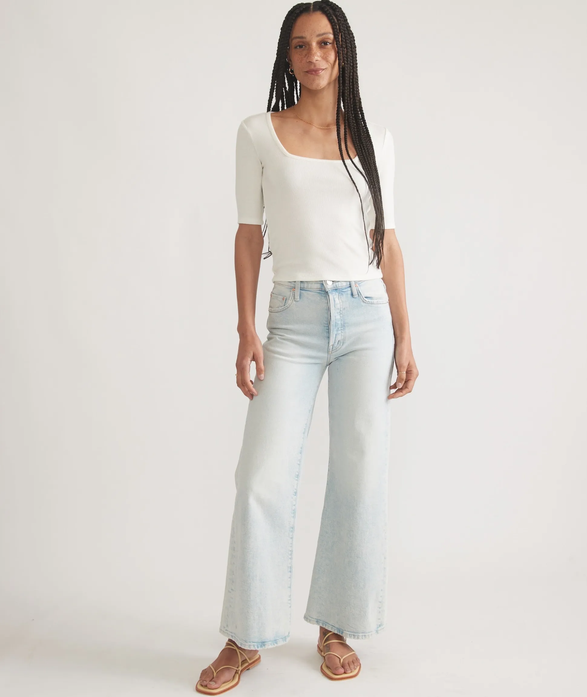 Lexi Rib Square Neck Top