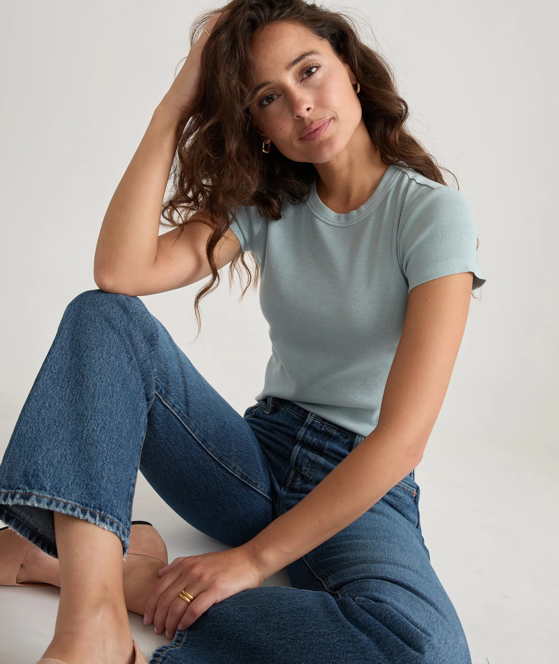 Lexi Rib Sun-In Crew Tee