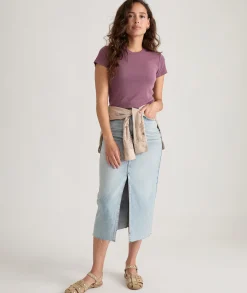 Lexi Rib Sun-In Crew Tee
