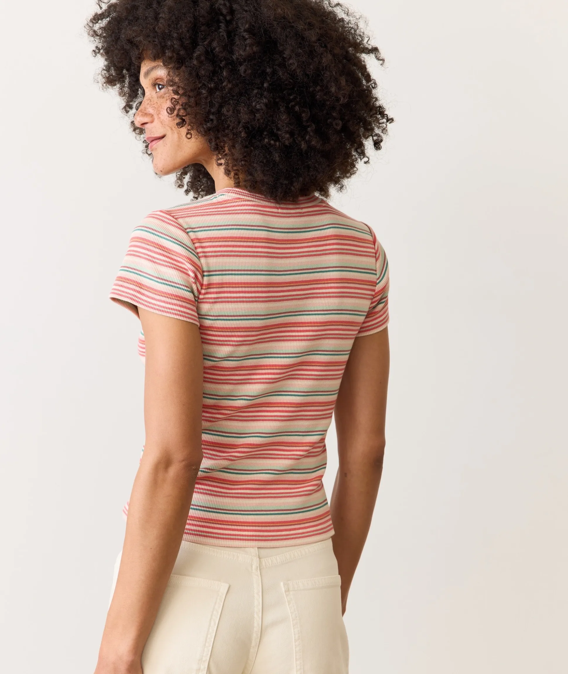 Lexi Rib Sun-In Crew Tee