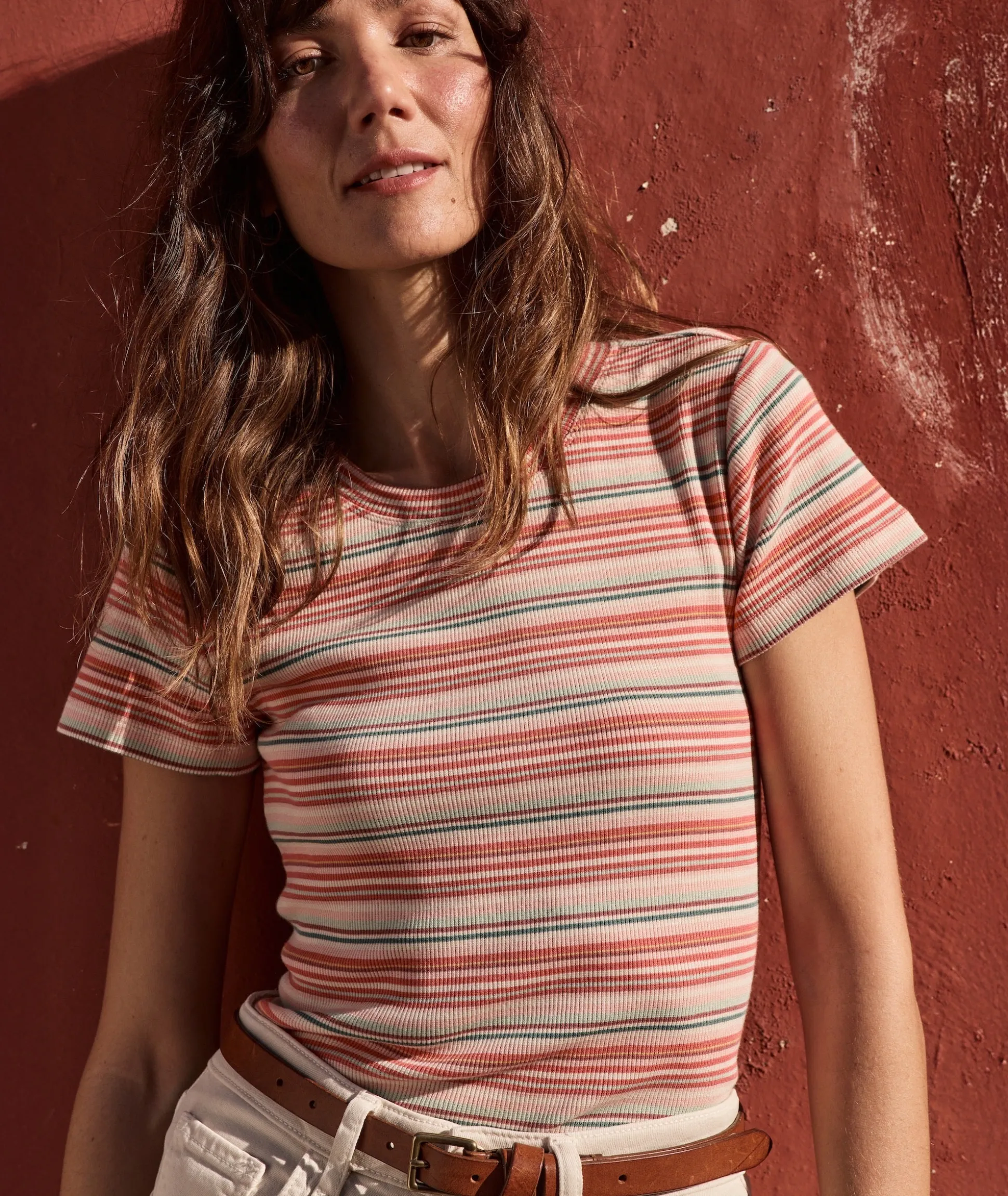 Lexi Rib Sun-In Crew Tee