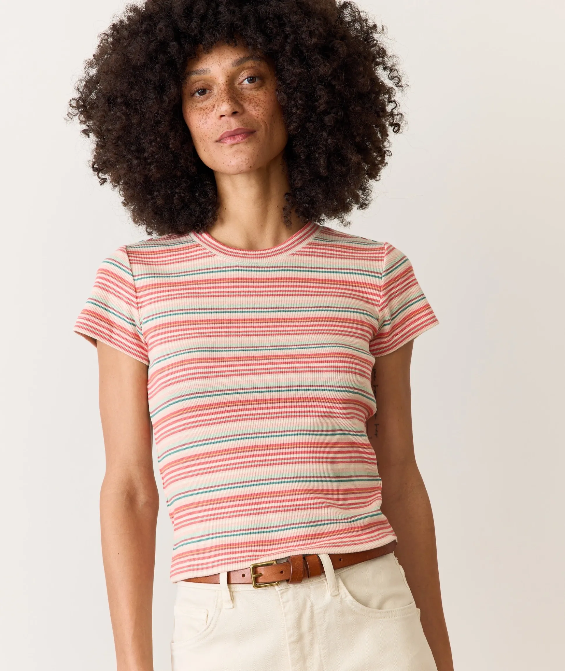 Lexi Rib Sun-In Crew Tee