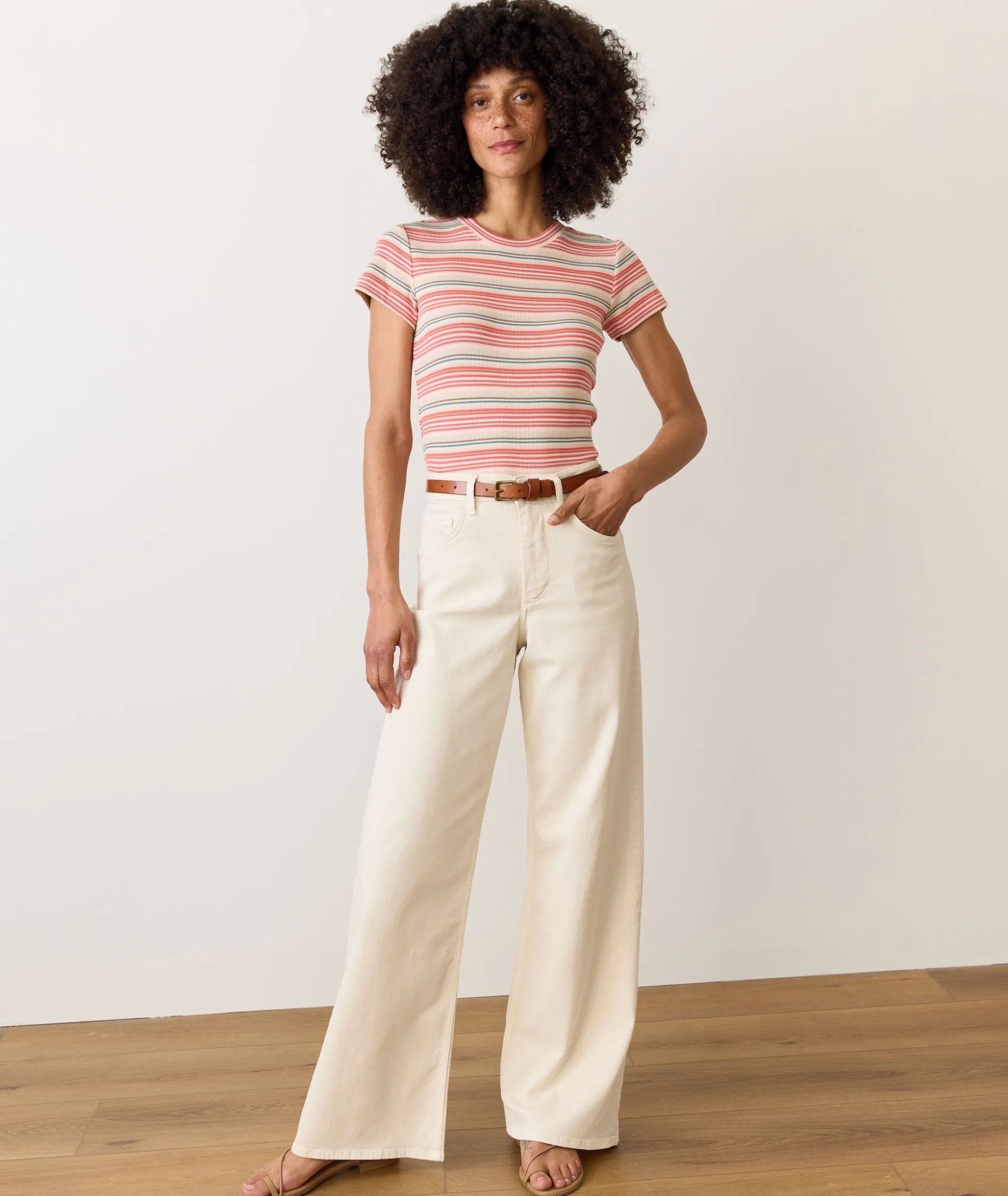 Lexi Rib Sun-In Crew Tee