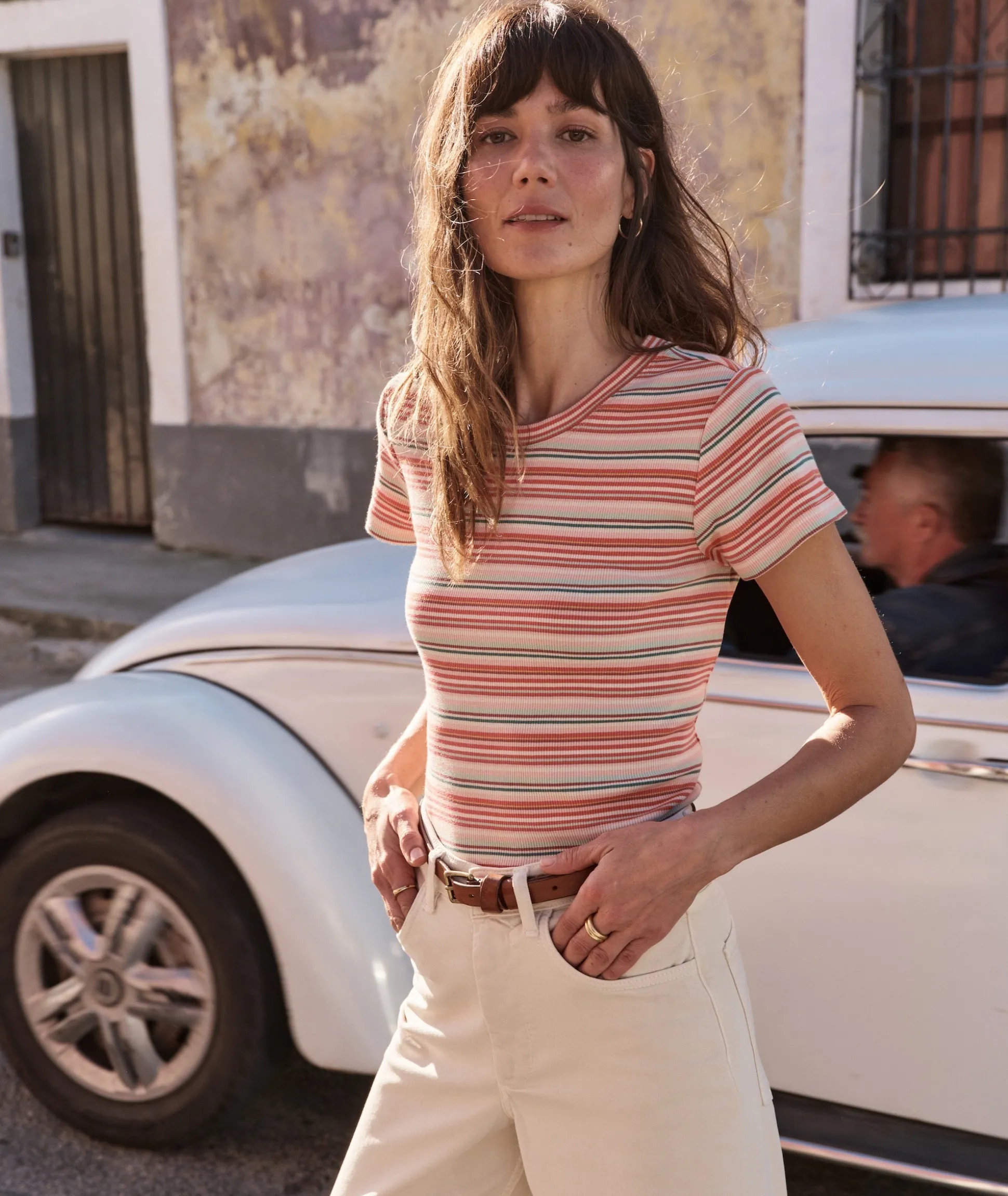 Lexi Rib Sun-In Crew Tee