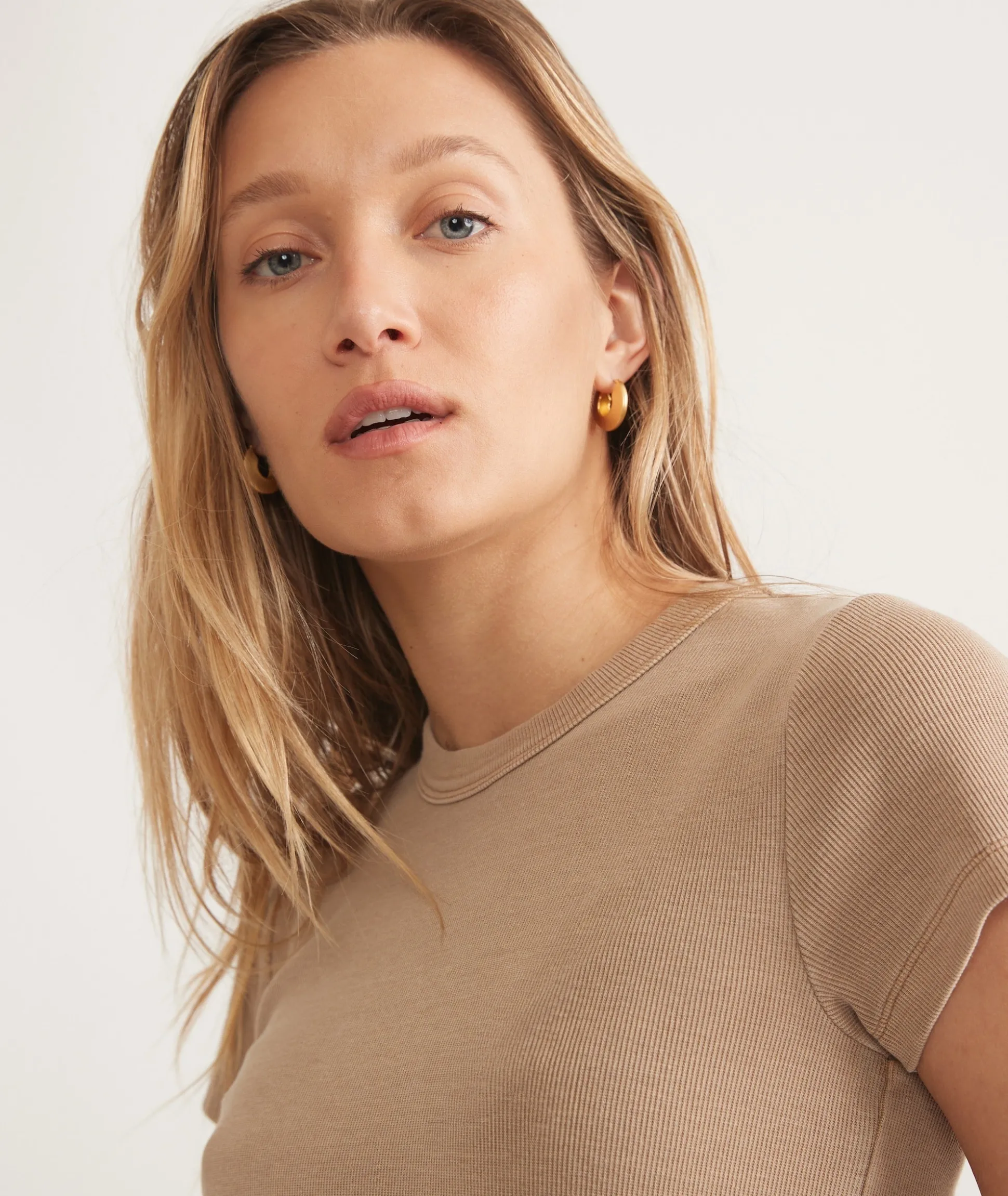 Lexi Rib Sun-In Crew Tee
