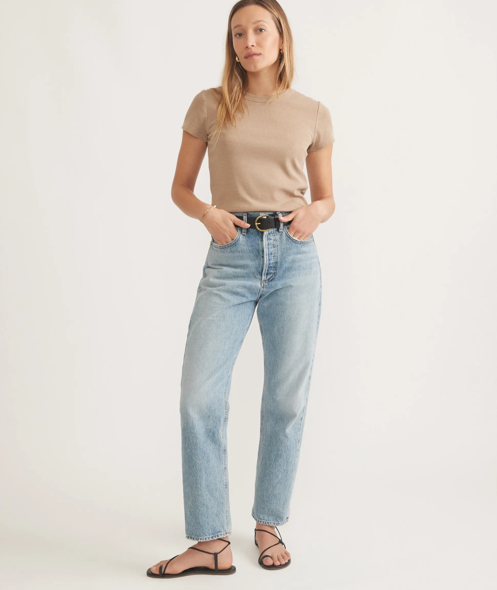 Lexi Rib Sun-In Crew Tee