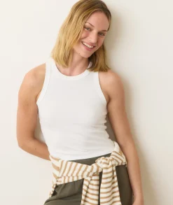 Lexi Rib Sun-In High Neck Crop Tank