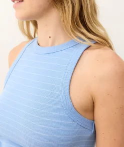 Lexi Rib Sun-In High Neck Crop Tank