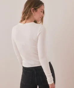 Lexi Rib Sun-In Longsleeve Crew Tee