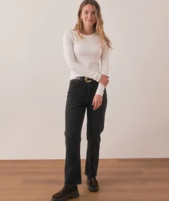 Lexi Rib Sun-In Longsleeve Crew Tee