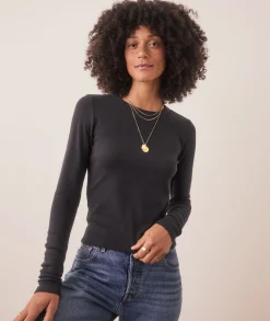 Lexi Rib Sun-In Longsleeve Crew Tee