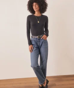 Lexi Rib Sun-In Longsleeve Crew Tee