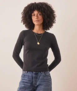 Lexi Rib Sun-In Longsleeve Crew Tee