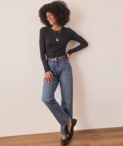 Lexi Rib Sun-In Longsleeve Crew Tee