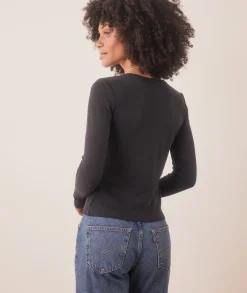 Lexi Rib Sun-In Longsleeve Crew Tee