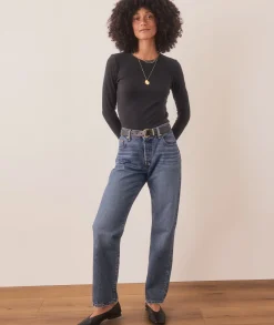 Lexi Rib Sun-In Longsleeve Crew Tee