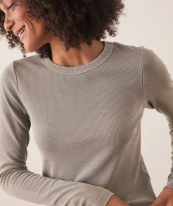 Lexi Rib Sun-In Longsleeve Crew Tee