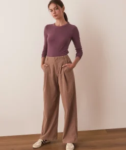 Lexi Rib Sun-In Longsleeve Crew Tee