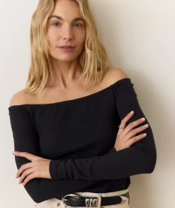 Lexi Rib Sun-In Off the Shoulder Top