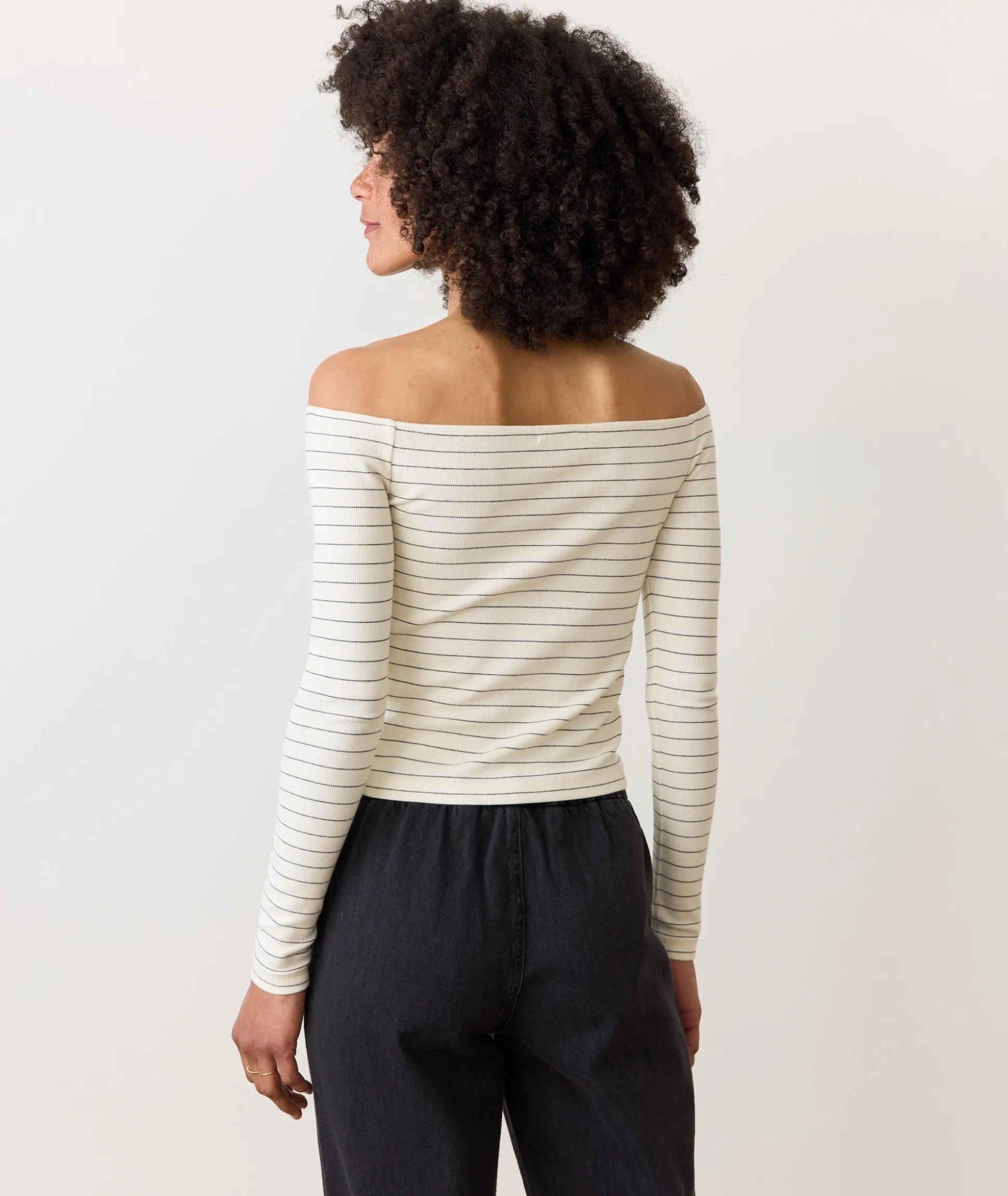 Lexi Rib Sun-In Off the Shoulder Top