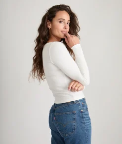 Lexi Rib Sun-In Scoop Tee