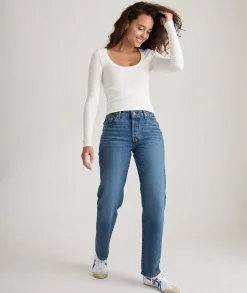 Lexi Rib Sun-In Scoop Tee