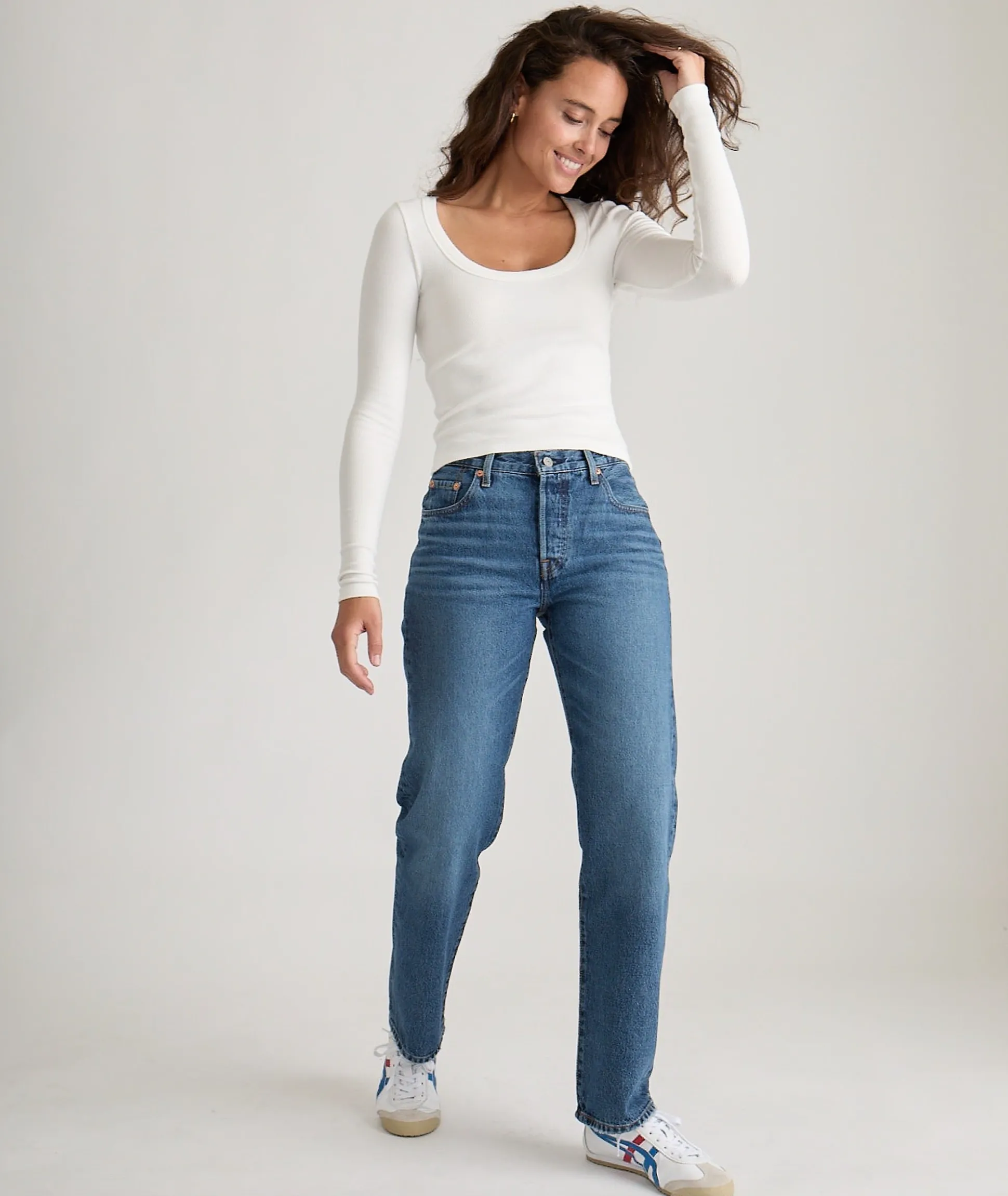 Lexi Rib Sun-In Scoop Tee