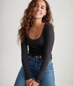 Lexi Rib Sun-In Scoop Tee