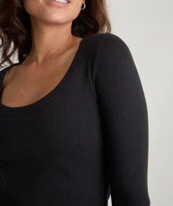 Lexi Rib Sun-In Scoop Tee