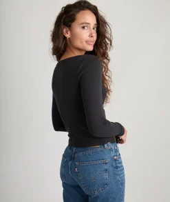 Lexi Rib Sun-In Scoop Tee