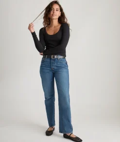 Lexi Rib Sun-In Scoop Tee