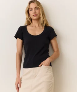 Lexi Rib Sun-In Scoop Tee