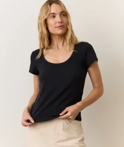 Lexi Rib Sun-In Scoop Tee