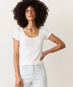 Lexi Rib Sun-In Scoop Tee