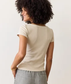 Lexi Rib Sun-In Scoop Tee