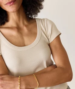 Lexi Rib Sun-In Scoop Tee