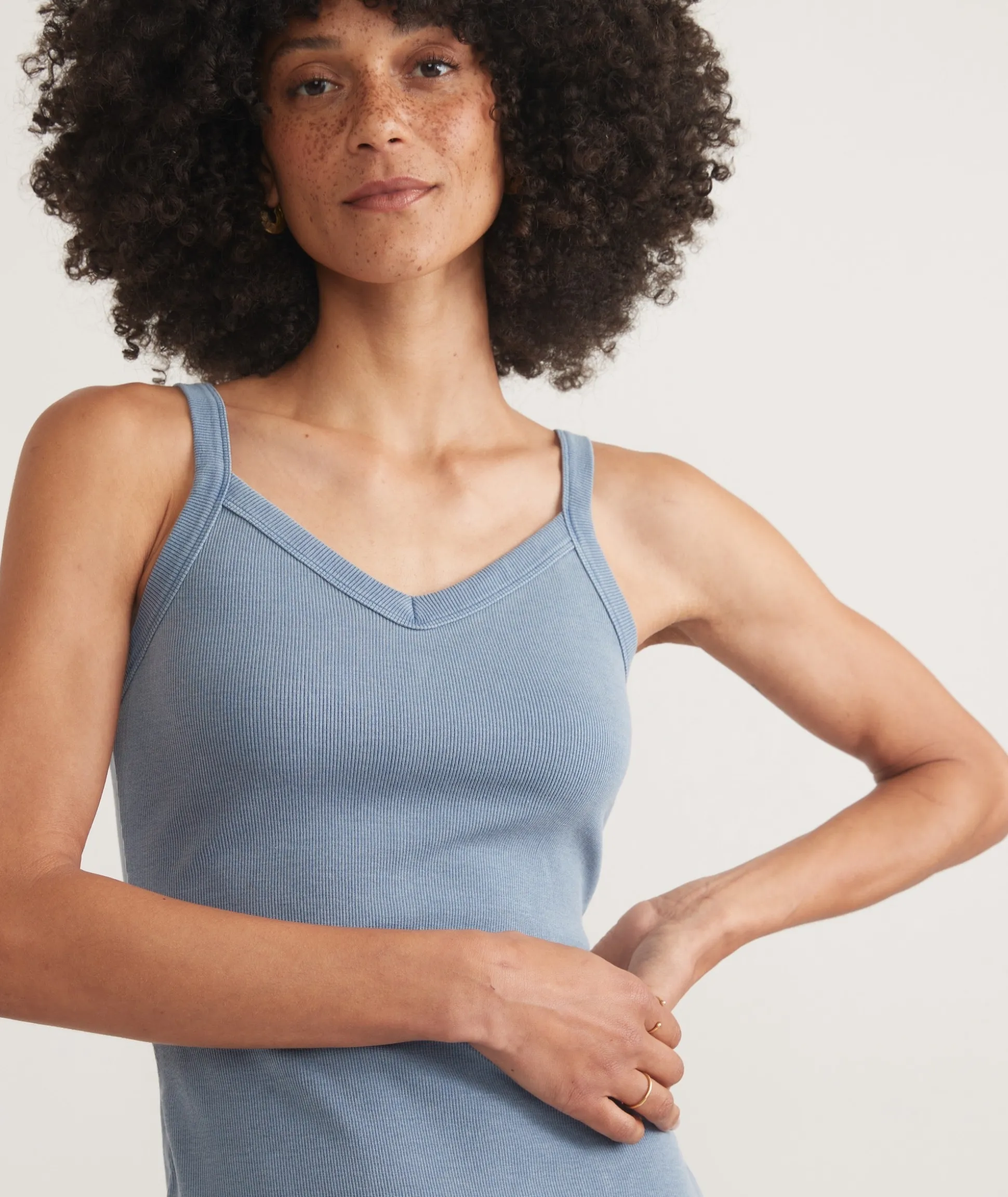 Lexi Rib Sun-In Spaghetti Strap Dress