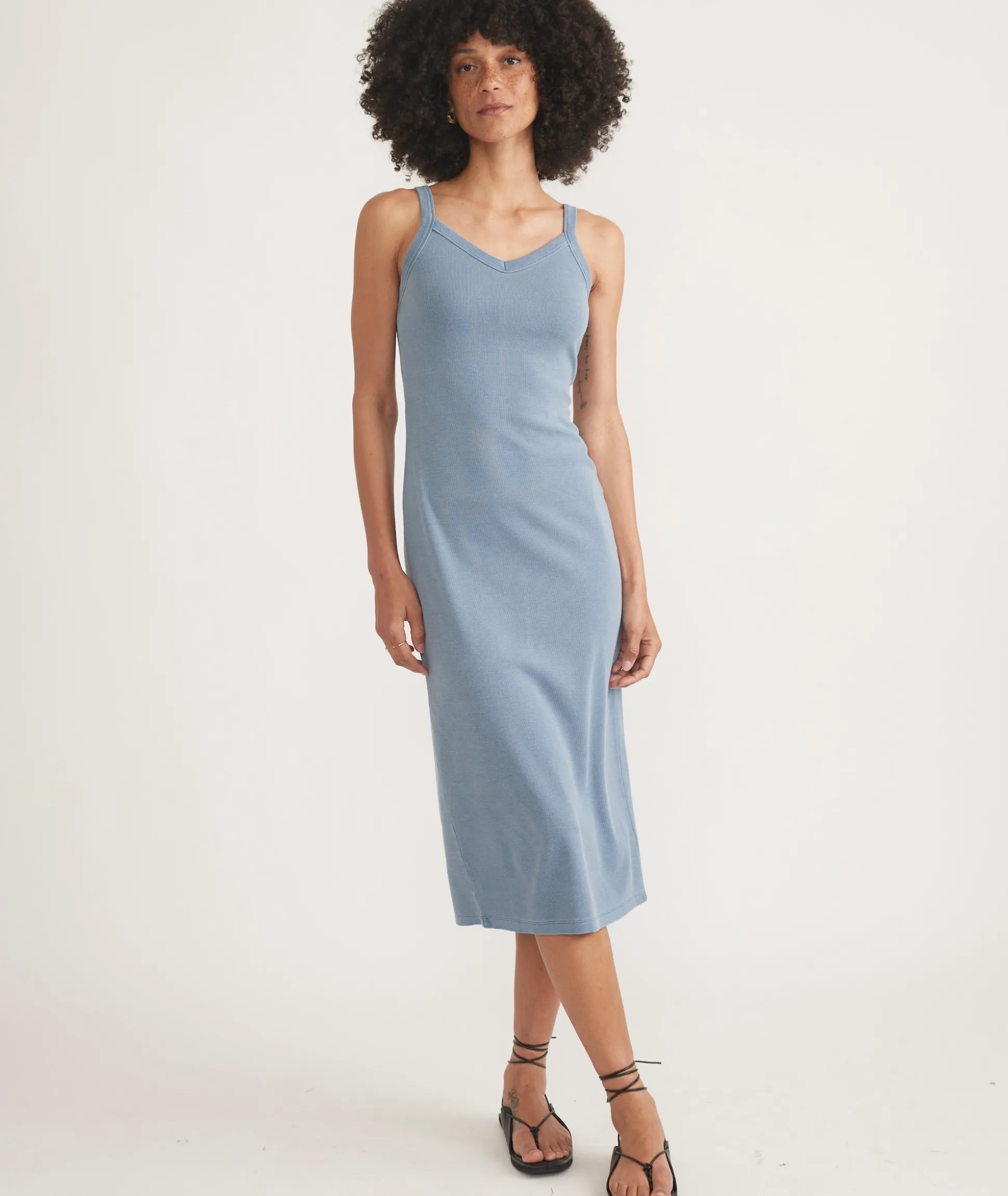 Lexi Rib Sun-In Spaghetti Strap Dress