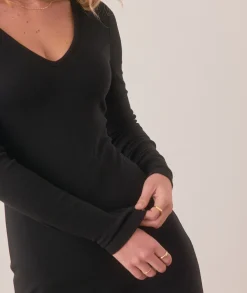 Lexi Rib V-Neck Maxi Dress