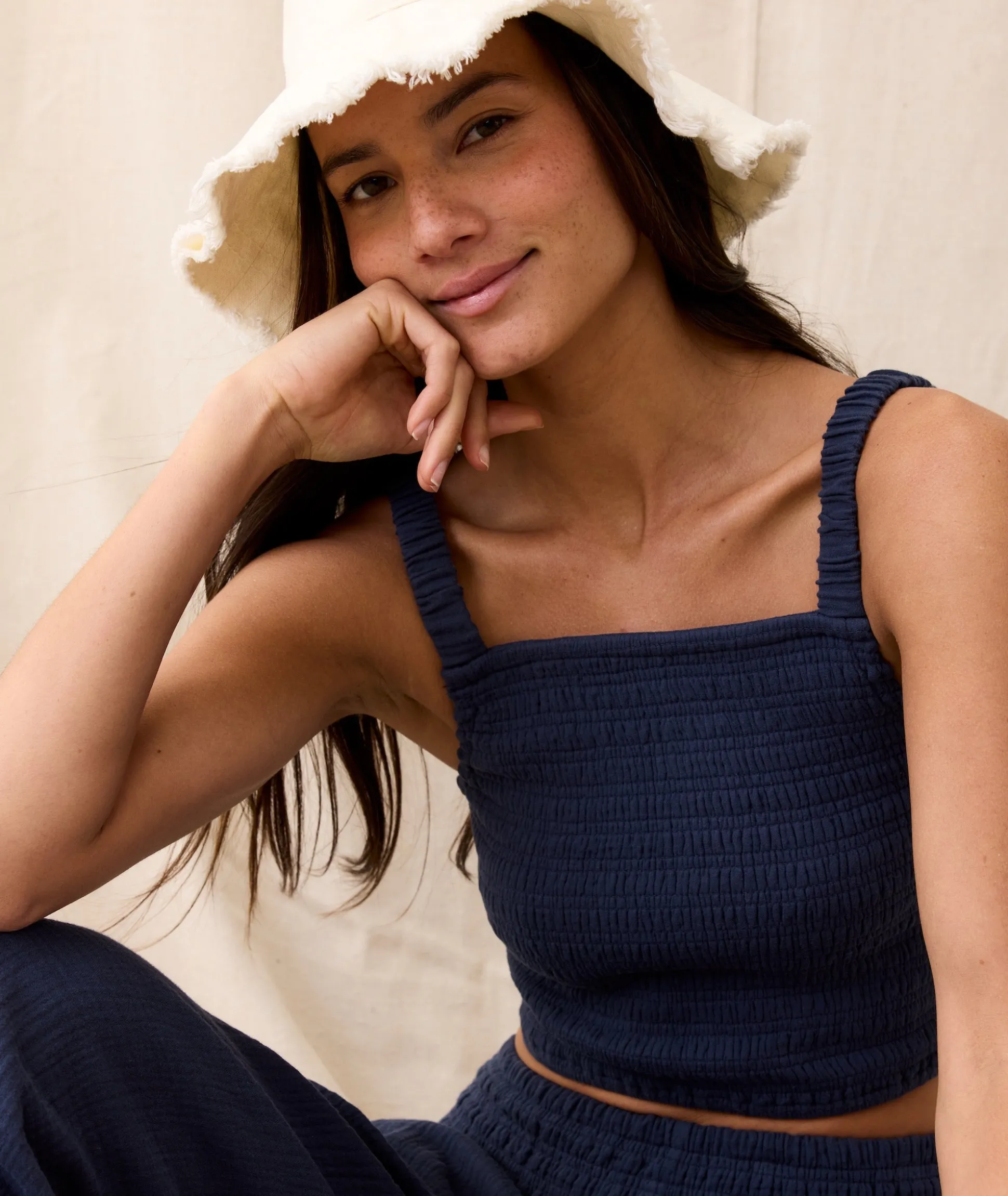 Lila Double Cloth Tank