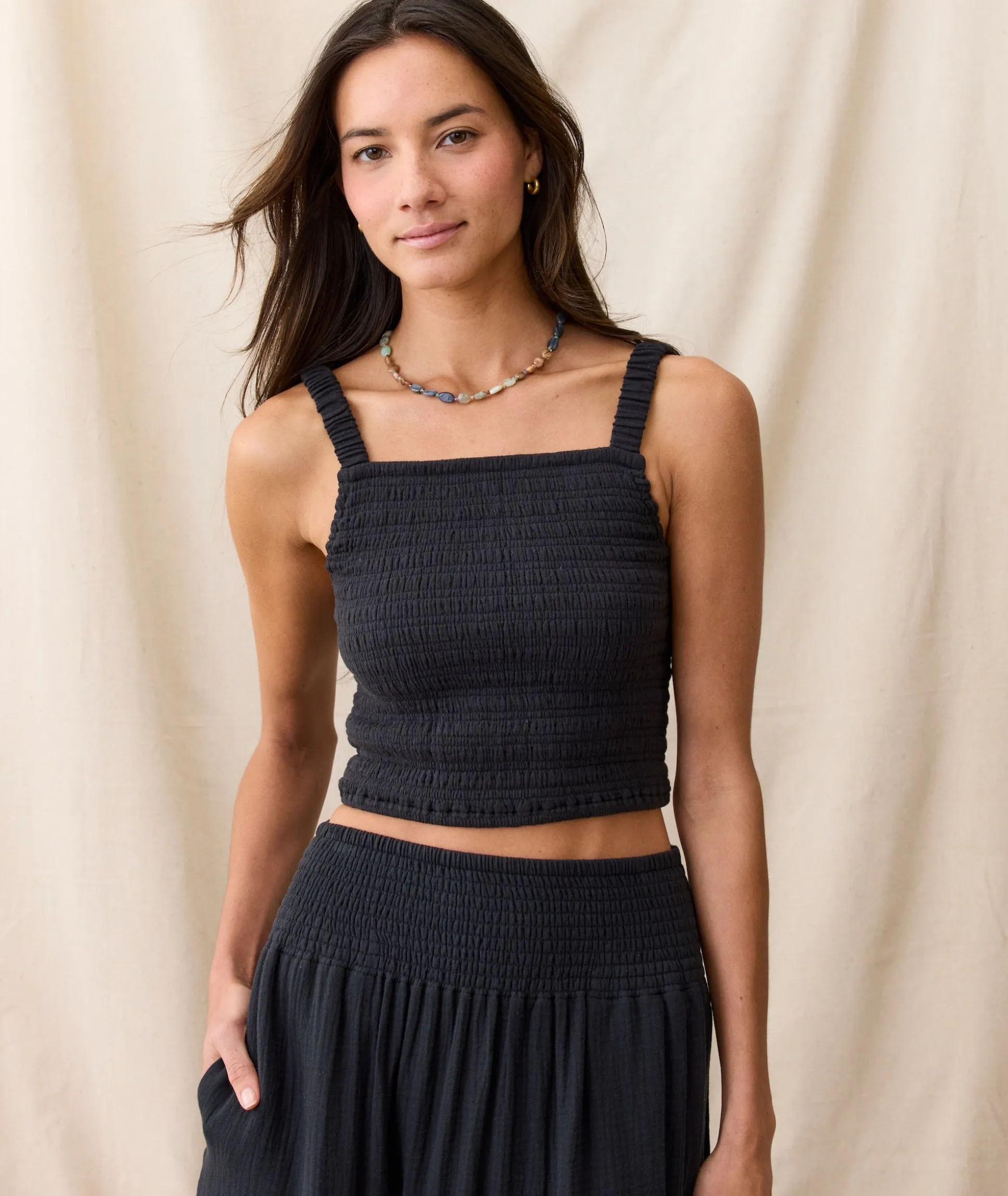 Lila Double Cloth Tank