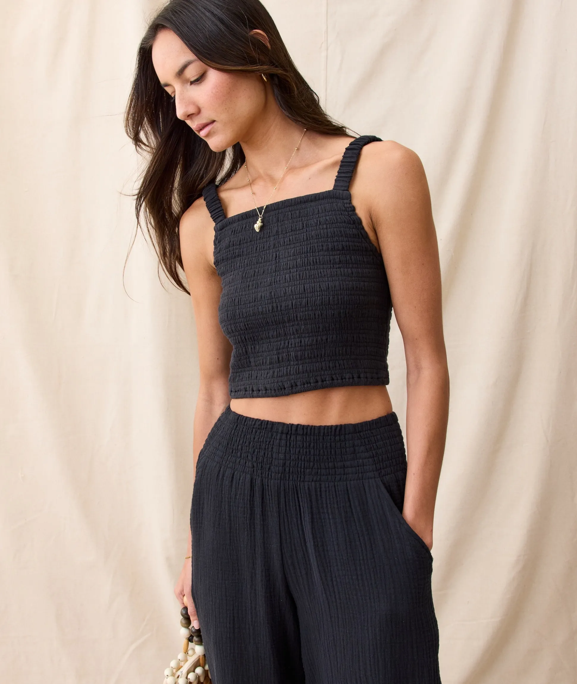 Lila Double Cloth Tank