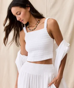Lila Double Cloth Tank