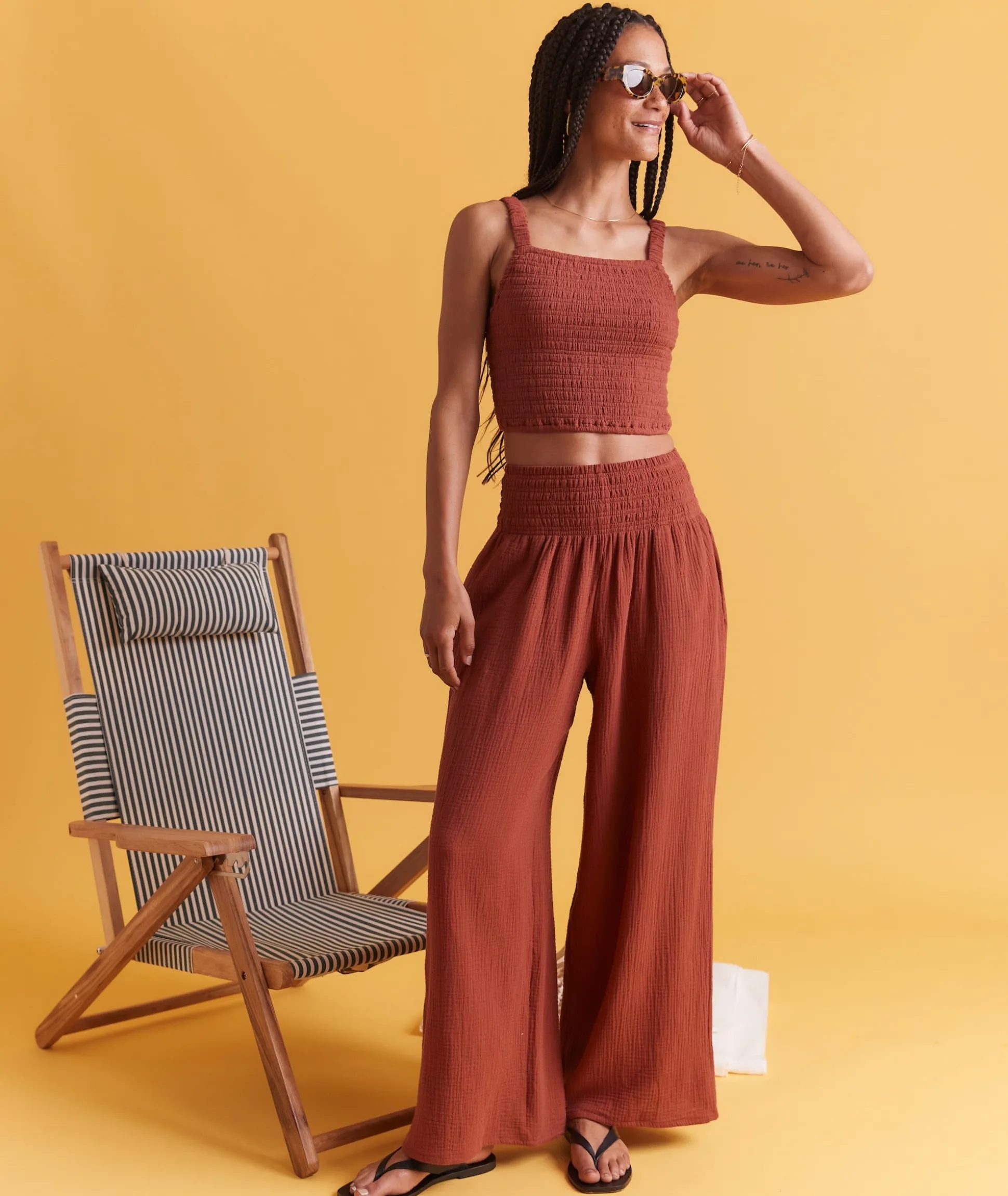 Lila Double Cloth Tank